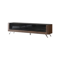 Tumba TV Kasai (Columbia Walnut/Black Gloss) 24RWMI40