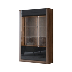 2-კარიანი ფანჯარა Kasai (Columbia Walnut/Black Gloss) 24RWMI12
