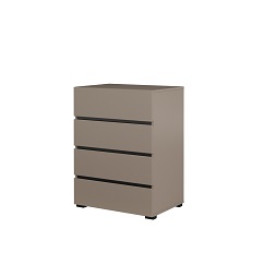 Комод с 4 выдвижными ящиками CROSS (Конго/Черный) 24CWMY27