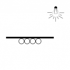 Подсветка 1хLED 2400AO01 для витрины 24CWMY12 CROSS (Конго/Черный)