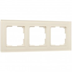 ჩარჩო 3 პოსტისთვის Werkel Favorit milky W0031141 4690389183423