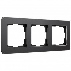 ჩარჩო Werkel Platinum 3 პოსტი შავი ალუმინის W0032608 4690389184482