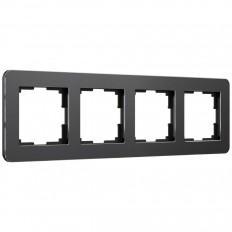 ჩარჩო Werkel Platinum 4 პოსტი შავი ალუმინის W0042608 4690389184512