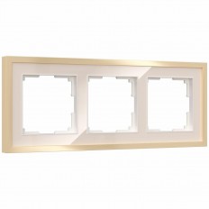 ჩარჩო Werkel Baguette 3 პოსტი სპილოს ძვლისფერი/სპილენძისფერი W0032851 4690389185762