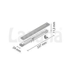 Система бесшумного закрывания дверей для шкафа-купе BETA (Дуб Маувелла-Черный) 26S79C95