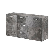 Комод с 2 дверцами и 3 выдвижными ящиками SARAH (Шифер) 220J2225