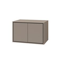 Настенный шкаф под раковину 2-дверный IRVINE (Конго/Черный) 30CWNP58