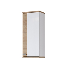 კედლის კაბინეტი 1-კარიანი მარჯვენა Fargo (მუხის ოქროს ნავსადგური/თეთრი სიპრიალის) 308HNL03