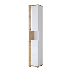 იატაკის ფანქრის საქმე 2-კარიანი მარჯვენა Fargo (მუხის ოქროს ნავსადგური/თეთრი სიპრიალის) 308HNL17