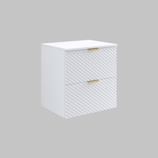 Настенный шкаф под раковину с 2 ящиками LAURA (Белый) 3097NM47