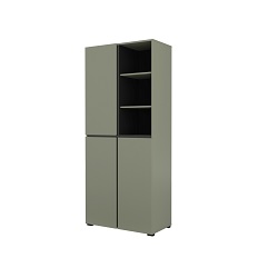 მყიდველის კაბინეტი 3 ჯვრის კარით (ფიჭვი-მწვანე/შავი) 24GWMY88