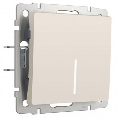 გადამრთველი Werkel სპილოს ძვლის მქრქალი განათებით W1110162 4690389184574