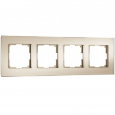 ჩარჩო 4 პოსტისთვის სენსოსთვის (შამპანური, მინის რბილი შეხება) W0043111