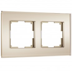 ჩარჩო 2 პოსტისთვის სენსოსთვის (შამპანური, მინის რბილი შეხება) W0023111