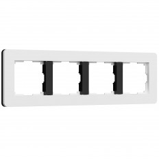 ჩარჩო 4 პოსტისთვის გაყოფილი (თეთრი/შავი, რბილი შეხება) W0043068