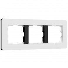 ჩარჩო 3 პოსტისთვის გაყოფილი (თეთრი/შავი, რბილი შეხება) W0033068