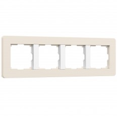 ჩარჩო 4 პოსტისთვის გაყოფილი (aivori/თეთრი, რბილი შეხება) W0043066