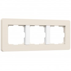 ჩარჩო 3 პოსტისთვის გაყოფილი (aivori/თეთრი, რბილი შეხება) W0033066