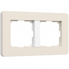 ჩარჩო 2 პოსტისთვის გაყოფილი (aivori/თეთრი, რბილი შეხება) W0023066