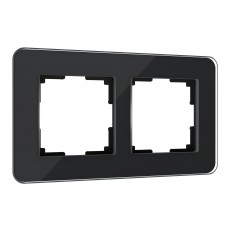 ჩარჩო 2 პოსტისთვის ელიტისთვის (შავი, მინის) W0022448