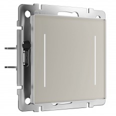 Умный сенсорный выключатель двухклавишный (дымчатый) W4523641