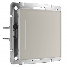 Сенсорный выключатель одноклавишный с подсветкой (дымчатый) W4512014