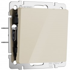 W11112043/ ერთჯერადი -კლავიის გასასვლელი წრიული ამომრთველი (Avori Akril) W11112043