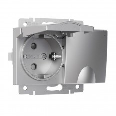 ორმაგი წყალგაუმტარი ბუდე დამცავი საფარით და Werkel საკეტებით ვერცხლისფერი W1172206 4690389178085