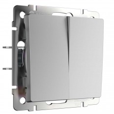 ორმხრივი გადამრთველი თვითდაბრუნებით Werkel ვერცხლისფერი W1122406 4690389192333