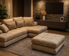 რიო კუთხის დივანი puff 2500x1600 მმ