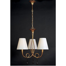 Подвесная люстра Mantra Paola Painted Gold 3542