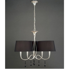 Подвесная люстра Mantra Paola Painted Silver 3530