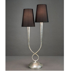 მაგიდის ნათურა Mantra Paola მოხატული ვერცხლი 3536