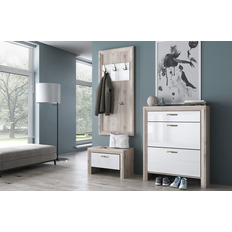 შესასვლელი დარბაზი ORLANDO (წაბლისფერი ნაირობი/თეთრი ბზინვარება) ANREX