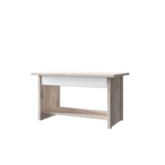 ყავის მაგიდა 1S ORLANDO (წაბლისფერი ნაირობი/თეთრი ბზინვარება)