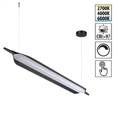 359544 LEDO NT25 000 черный Светильник подвесной диммируемый со сменой цв.температуры (сенсор) IP20 LED 32W 27