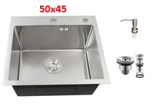 2370 სამზარეულოს ნიჟარა Grassi (50X45) ნიკელი