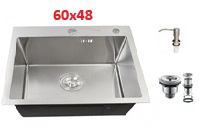 2382 სამზარეულოს ნიჟარა Grassi (60X48) ნიკელი