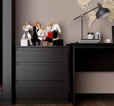 კომოდი 3 უჯრა CASTOR 3 ვენგი