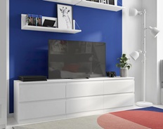 კომოდი 6 უჯრა CASTOR 6 + თეთრი