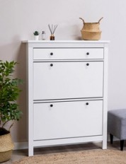 ფეხსაცმლის კარადა SAGA MDF თეთრი