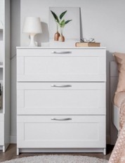 კომოდი 3 უჯრა SIRIUS 3 თეთრი