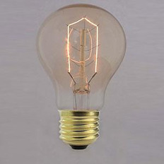 Лампа накаливания E27 60W прозрачная 1002