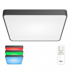 Citilux Cooper RGB დისტანციური მართვის LED ჭერის შუქი შავი CL724K105G1