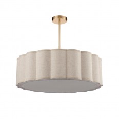 8287/7 PROVENCE золотой/бежевый, металл/текстиль Люстра потолочная Е14 7*40W 220V KORTNI