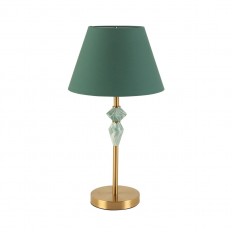 8275/1T CLASSI латунь/зеленый, металл/керамика/ткань Настольная лампа Е14 1*40W 220V VERMONT