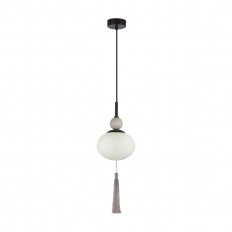 8273/1A NEOCLASSI черный/серый/белый, металл/керамика/стекло Подвес Е14 1*40W 220V GLORIYA