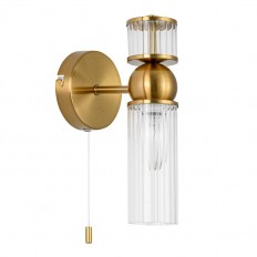 8276/1W მოდერნული სპილენძის/გამჭვირვალე, ლითონის/მინის bra e14 1*40W 220V დენვერი