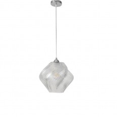 8288/1A MODERNI хром/прозрачный, металл/стекло Подвес E27 1*60W 220V TIDE