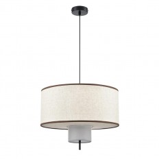 8282/4 MODERNI черный/бежевый/коричневый, металл/текстиль/стекло Светильник подвесной Е14 4*40W 220V SORENTO